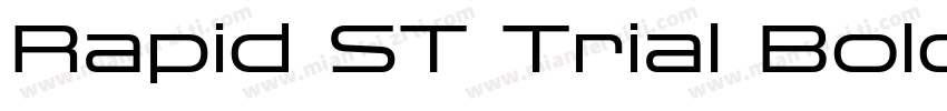 Rapid ST Trial Bold Extended字体转换